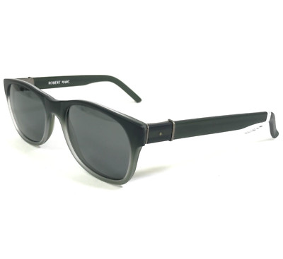 Robert Marc Sunglasses 905-271M Matte Dark Green Square Frames with Gray Lenses
