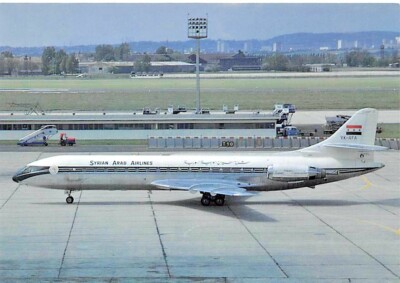 Airline Postcards Syrian Arab Airlines SE210 Caravelle 10B3 YK-AFA 