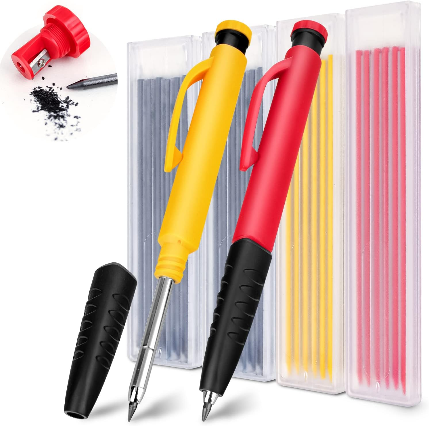 Carpenter Pencils Mechanical for Construction - Solid Mechanical Pencils with-image