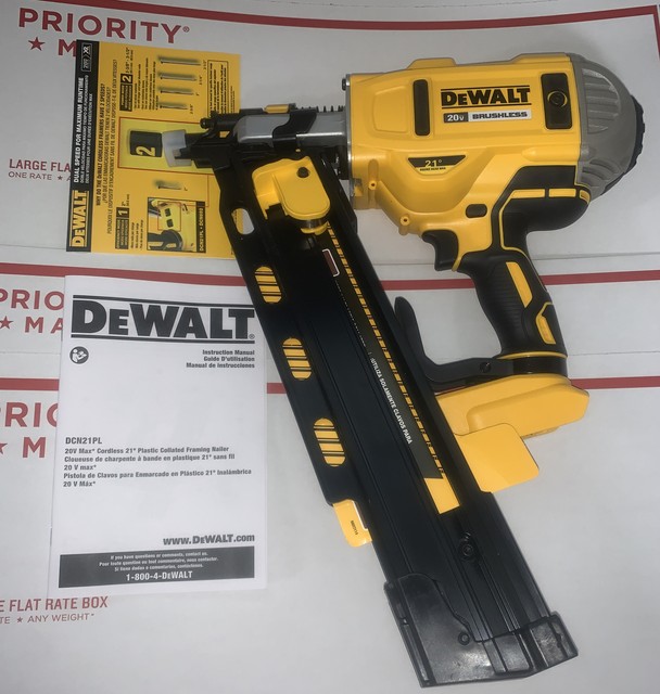 DEWALT DCN21PL MAX LithIon 21Degree Cordless Framing Nailer 20Volt (Bare Tool) for sale online