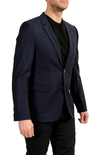 Hugo Boss Men's "Astian/Hets182" Extra Slim Fit 100% Wool Blazer US 40R IT 50R - Picture 2 of 6