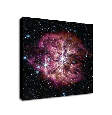 NASA James Webb Telescope - Wolf-Rayet Star Wall - Gerahmter Leinwand Wandbilddruck