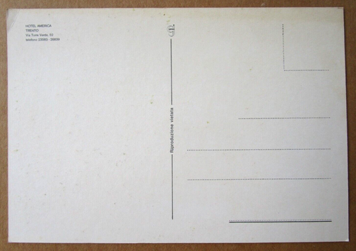 Cartolina "TRENTO - HOTEL/ALBERGO AMERICA" - Anni '70 - Rarità - Collezione - Picture 2 of 2