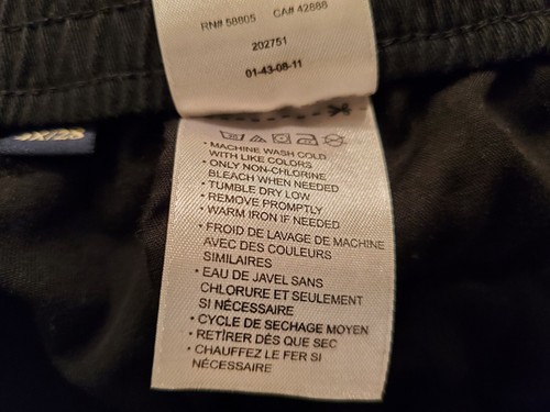 Canyon Ridge Mens Pants Size 4X 28 Black NEW - Picture 4 of 5