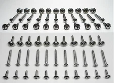 22 CHROME DASH INSTRUMENT BEZEL & 44 INT SCREWS! FOR ALL '73-87 GM GMC TRUCK ETC