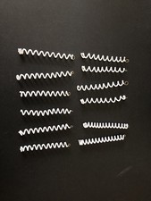 Wedding Swirls. Czech Glass Beaded. 3 1/2   Long - Set of 12