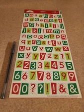 Doodlebug Design~Cheerfully Christmas Alphabet~Cardstock Stickers