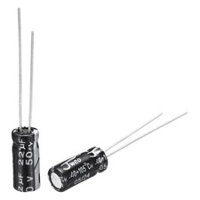 Image of 15Pcs 22uF 50V 5x11mm Electrolytic Capacitor Radial Leads Aluminum Capacitors