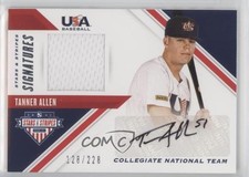 2020 Panini USA Baseball Stars & Stripes Signatures /228 Tanner Allen Auto 8at