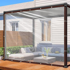 Clear Tarp Heavy Duty Waterproof Plastic Tarps with Grommets