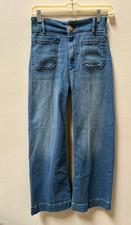 The Colette Crop High-Rise Wide-Leg Jeans by Maeve. Size 25