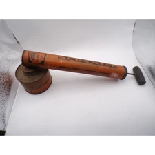 SPRAWELL Vintage Garden Sprayer Pump Canister Tool Orange Metal Hand Pump