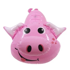 18" Inflatable Pig Swim Pool Water Float Blow Up Party Toy Farm Animal Floaties