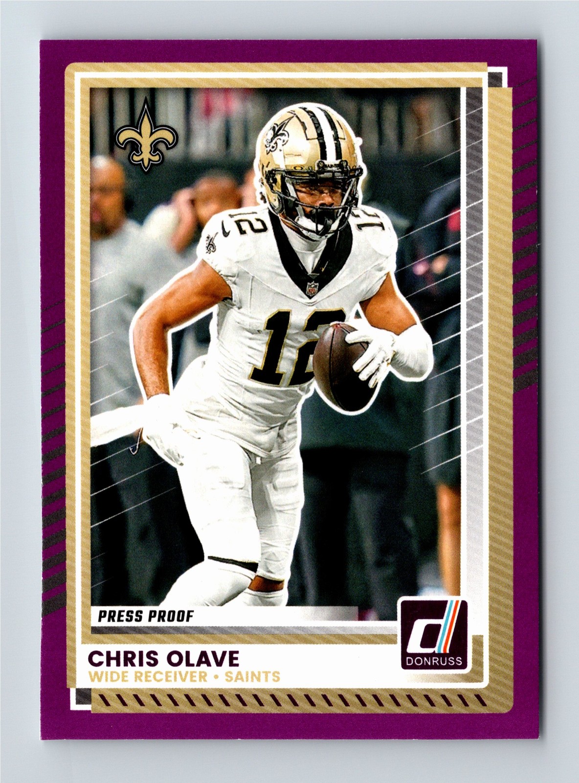 2025 Donruss #94 Chris Olave Press Proofs Purple