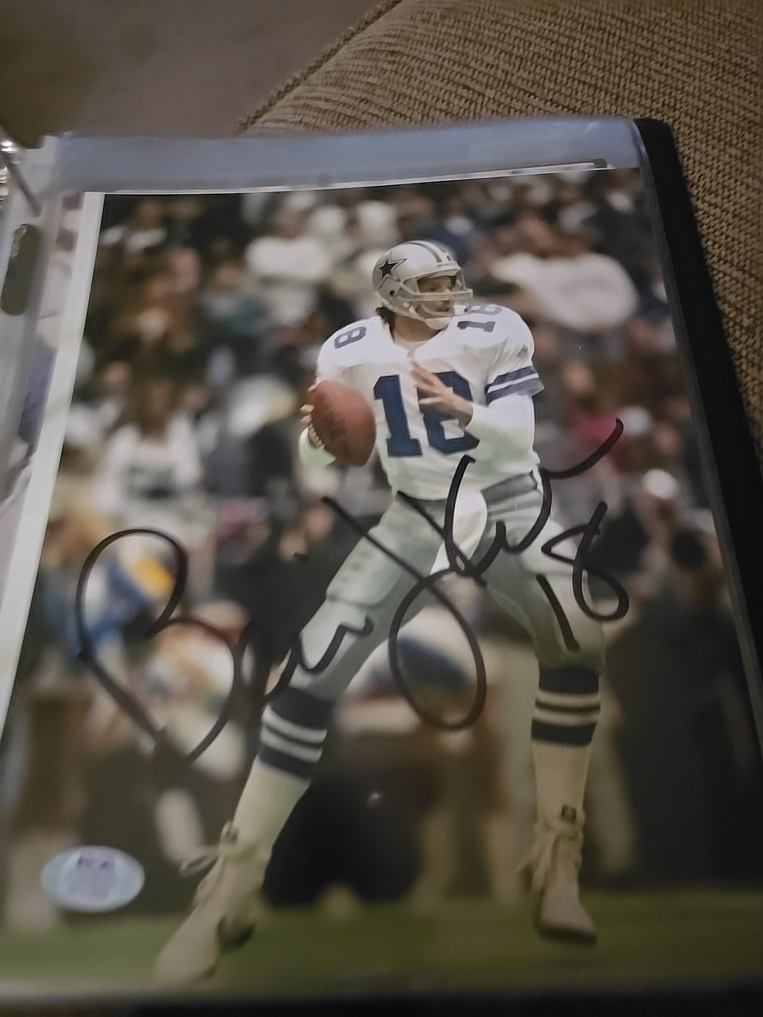 Bernie Kosar Autographed Signed Dallas Cowboys 8x10 Photo Psa/dna Certified 