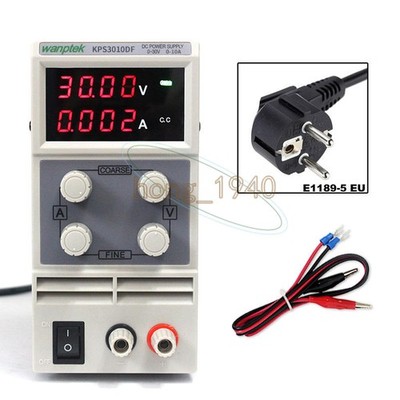 1PC KPS3010DF 30V 10A Adjustable Switching DC Power Supply 110/220V EU Plug