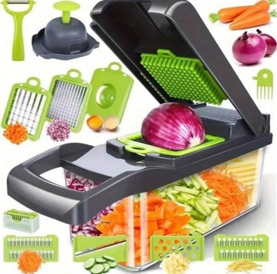 16 in 1 Vegetable Fruit Chopper Cutter Food Onion Veggie Dicer Slicer Kitchen US