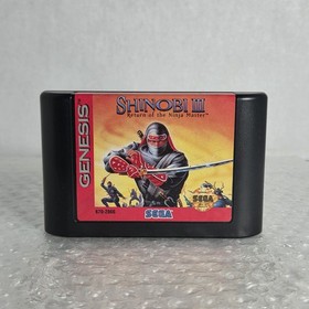 Shinobi III: Return of the Ninja Master Sega Genesis No Manual Authentic Tested
