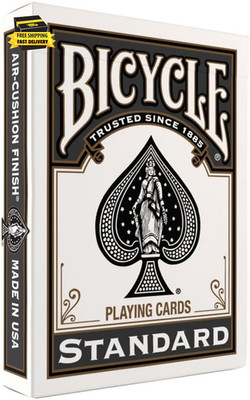 Black Playing Cards, Standard Index Poker Size, Classic Deck of Cards for Poker,