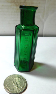 STUNNING DARK GREEN POISON EMBOSSED, NOT TO BE TAKEN