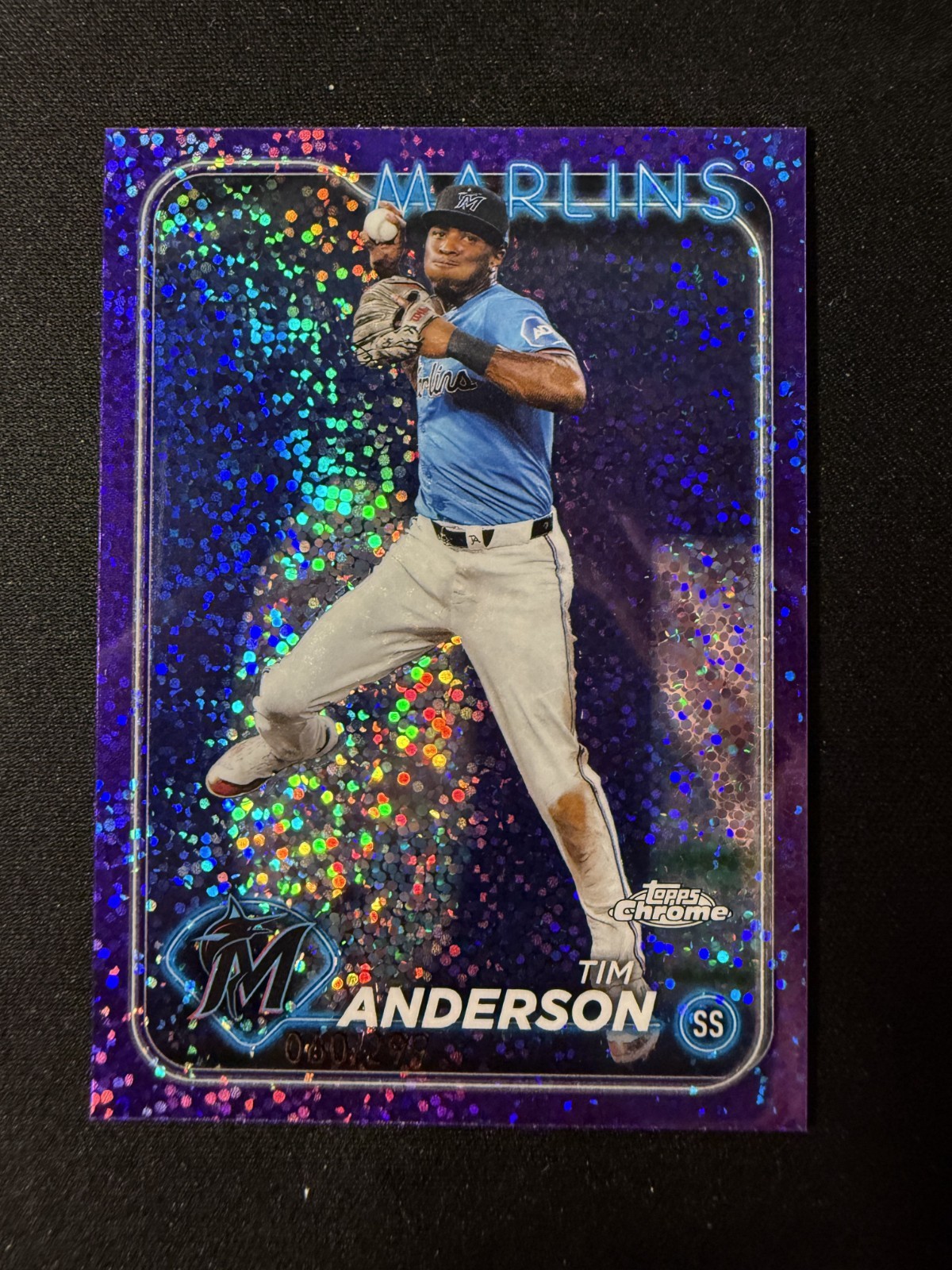 2024 Topps Chrome - Tim Anderson #204 Purple Mini diamond Refractor /299