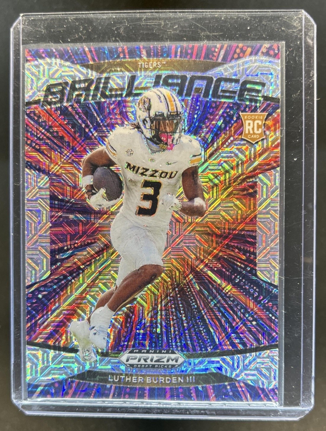 2025 Panini Prizm Draft Picks Luther Burden III Brilliance RC Mojo #/25 Tigers