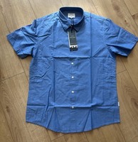 Peter Werth Shirt Short Sleeve Men’s Large Blue New With Tags