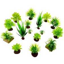16 PCS Miniature Trees Plastic Diorama Trees Model Scenery Tree Cake Topper for