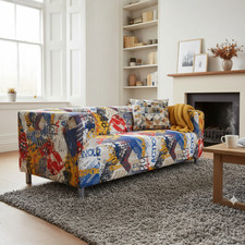 IKEA KLIPPAN 2 Seat Loveseat Slipcover Sofa Cover Multi Colour Polycotton