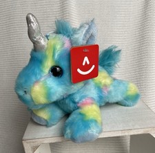 NWT Aurora plush Bright Fancies 7" Blueberry Ripple Unicorn blue, pink, yellow