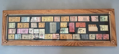 Led Zeppelin The Who Skynyrd Zappa VTG 70s Concert Ticket Collection Framed-Read