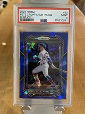 2023 Panini Prizm Pete Crow-Armstrong #53 Blue Ice PSA 9 MINT (RC ) CUBS 🔥🔥🔥