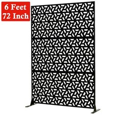 6 Ft Free-Standing Garden Privacy Screen 72 Inch Outdoor Divider Vertical Panel