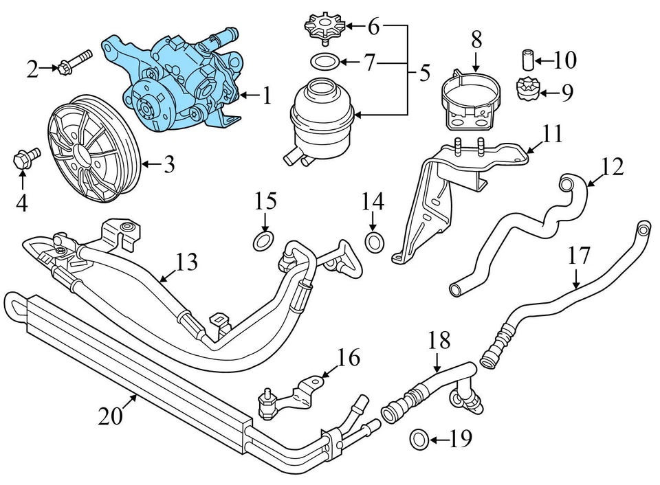 BMW 135I 2008-2013 3,0 L - Bomba de dirección asistida 6779244 Foto 4 de 4