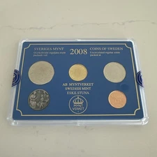2008 Sveriges Mynt Coins of Sweden 5 Coin Set - Sealed