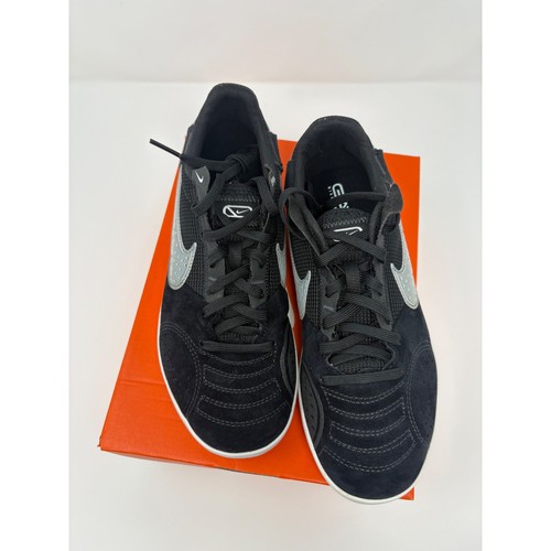Scarpe da calcio Nike Jr Streetgato nere argento sneakers sportive per bambini 4 anni - Foto 5 di 5