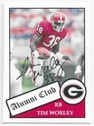 TIM WORLEY Autographed Signed 2009 ASI card UGA Georgia Bulldogs COA