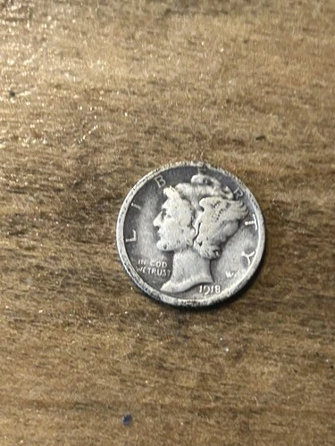 1918 Mercury Dime VG+