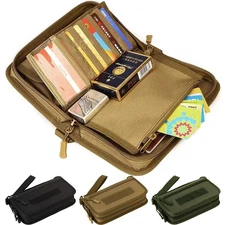 Outdoor Tactical Molle Wallet ID Card Holder Credit Cards Organizer Pack Handbag