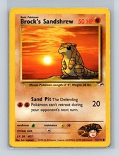 Brock's Sandshrew (72) 072/132 Common Gym Heroes Pokemon Heavily Played on eBay