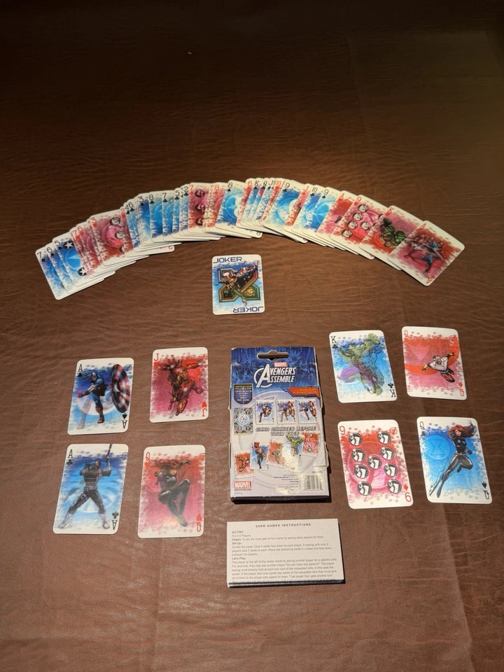 Marvel Avengers Assemble LENTICULAR Playing Cards - Image 2 of 2