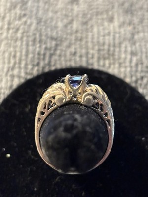 Iolith Ring Sterlingsilber 925 Größe 7 5 mm Durchmesser EUC