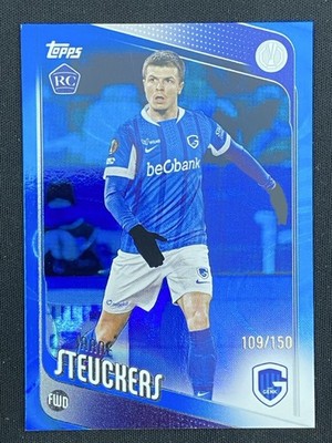 Jarne Steuckers 2025-26 Topps UCC Blue Raindrops Base RC /150 #126