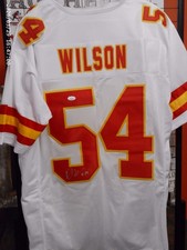 Damien Wilson Autographed Kansas City Chiefs Custom Jersey JSA COA