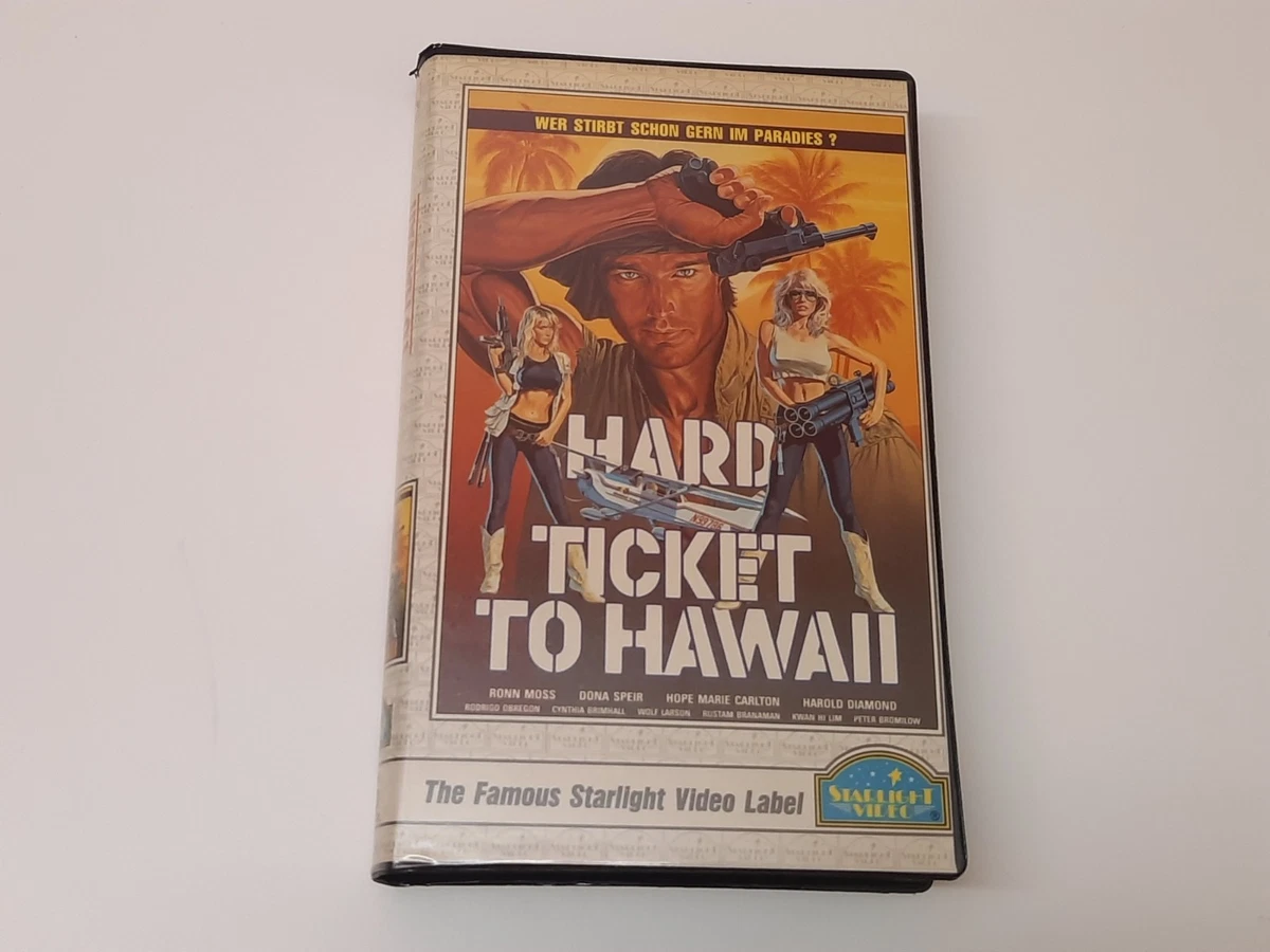 Hard Ticket To Hawaii 1987 Uncut VHS German PAL Video Großbox Andy Sidaris