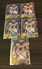 Lot (5) Derrick Moore 2024 Bowman Chrome U Base Michigan Wolverines RC