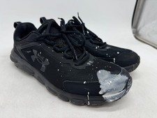 Under Armour Charged Assert 9 Athletic Sneakers Men's Black Mesh - 12