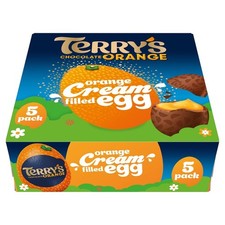 Terry's 5 x 34g Chocolate Orange Cream Filled Egg Multipack 170g
