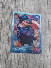 PHIL GOSSELIN 2015 TOPPS CLEAR STOCK AUTOGRAPHED ROOKIE CARD.#9/10.