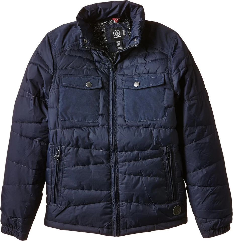 Volcom Jungen Jacke Hilltana Kapuzen Outdoorjacke, Navy Blau, 8 Jahre - Bild 2 von 2